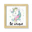 «Be Unique», impression sur papier licorne-47848657-47848665