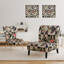 Fauteuil de chambre rembourré Roses