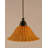 Cord Hung Mini Pendant Shown In Black Copper Finish With 10" Amber Crystal Glass-32464170-32464200-32464175