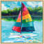 «Sunday Sailing» par Rachel Christopoulos, reproduction d'art sur toile encadrée-678755779