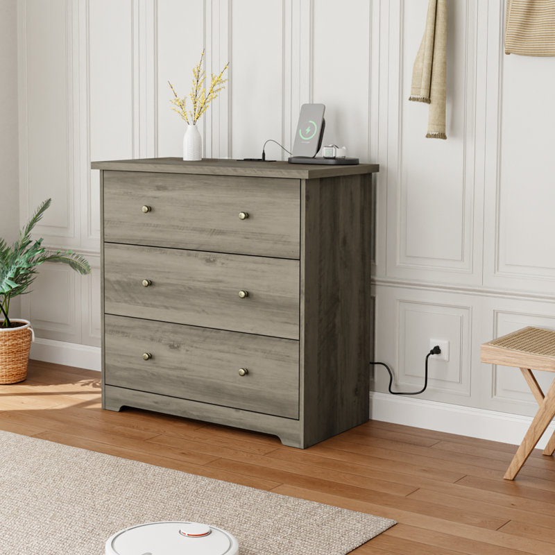 Armoire 3 tiroirs avec USB