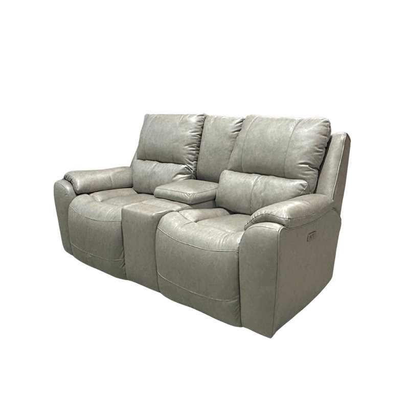 Winchester Dual Power Console Loveseat W/hidden Cupholders, Wireless Charging Tray & Next Level