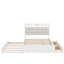 Grand lit plateforme en bois avec 2 grands tiroirs et lit gigogne simple TG-1991849051