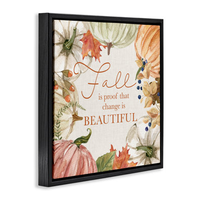 Cadre flottant Seasonal change Is Beautiful, design par Livi Finn