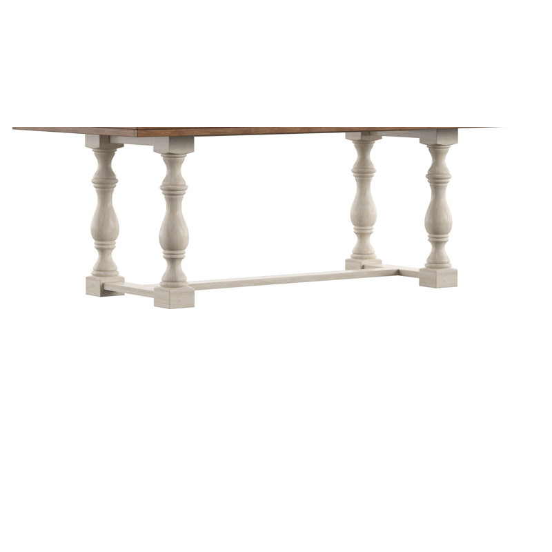 Fortville Solid Wood Dining Table, Antique White