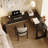 + Black L-Shaped Solid Wood desk-109691570-109691573