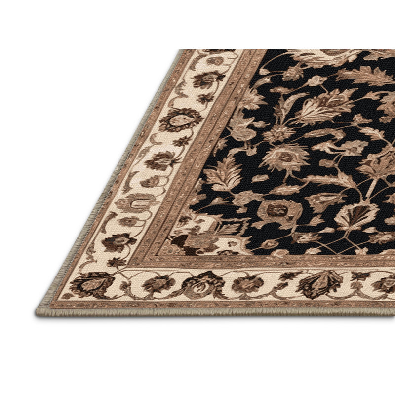 Tapis beige lavable à la machine, Tapis de couloir 2 pi x 4 pi