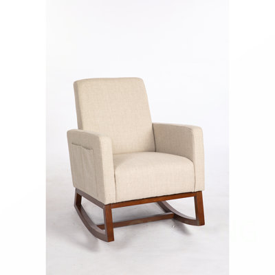 Comfortable Mid Century Modern Armchair for Various Rooms with Wood Frame