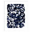 Indigo Swirls II par Jodi Fuchs - Reproduction d'art sur papier encadrée-1960922477-1960922468