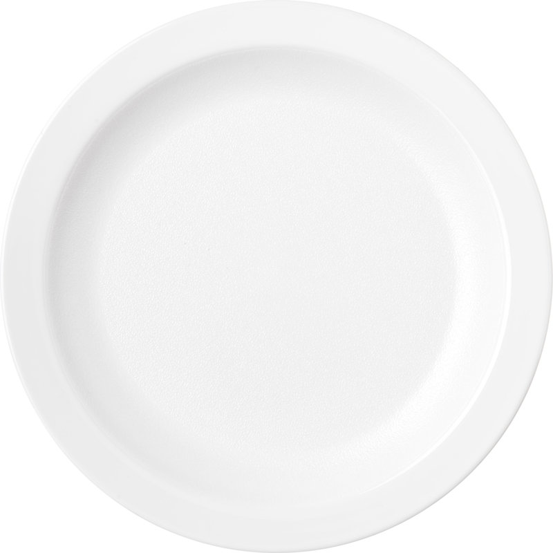6.5" Narrow Rim Plate, White