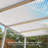 Aluminum Pergola with Roller Shade, 1 Short Side
