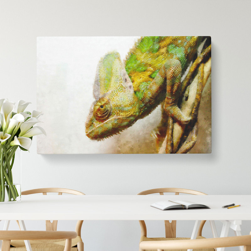 Chameleon Lizard Vol.3 - Wrapped Canvas, 50cm H x 76cm W x 3cm D