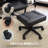 Height Adjustable Rolling Foot Stool, PU Leather Ottoman with Wheels, Rolling Ottoman Stool with Casters, Mobile Vanity Stool for Office Desk, Makeup Room, Salon, Living Room-1507922245