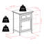 Table de bout avec rangement Walhill-112215623