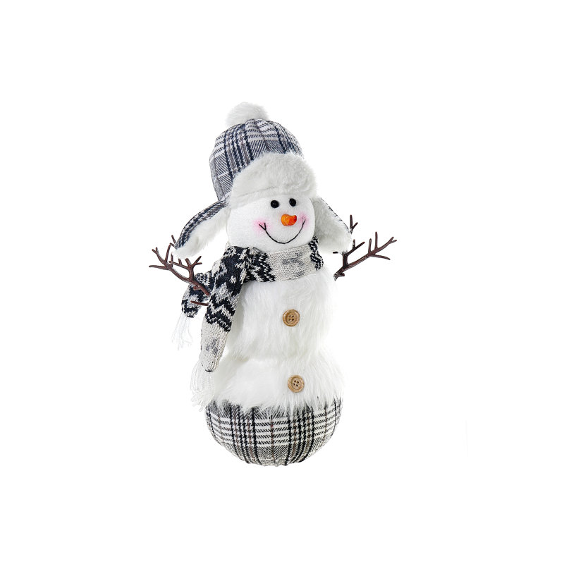 Peluche bonhomme de neige d'hiver