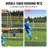 VEVOR Soccer Rebound Trainer, 8x6FT