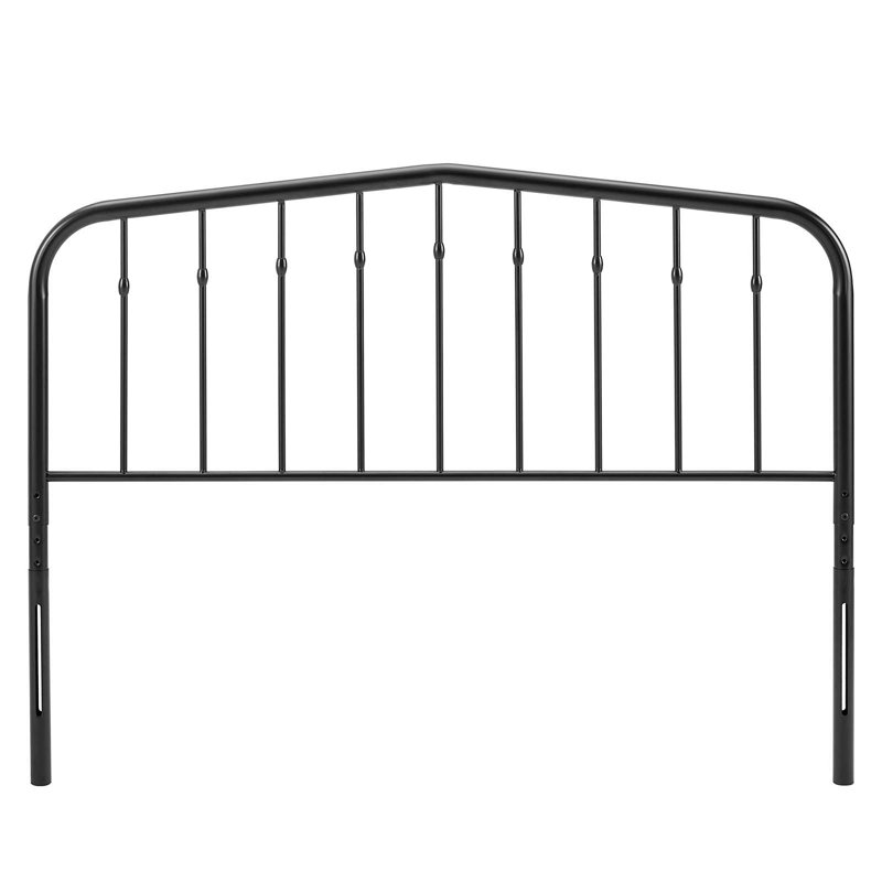 Lennon Metal Headboard, Black, Twin