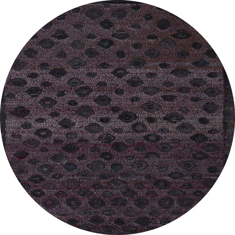Abstract Indoor Rug, Round 5'