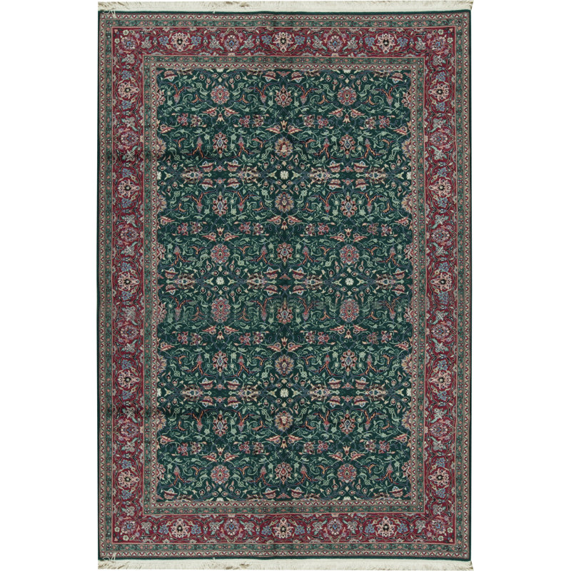Jahan Wool Oriental Area Rug in Green