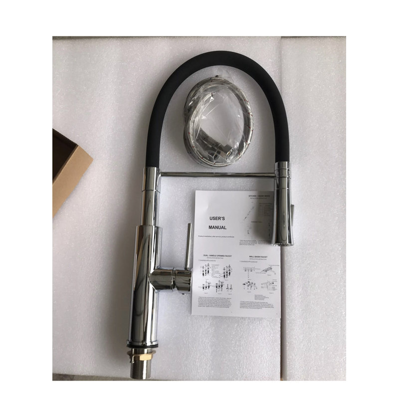 AvaMalis Pull Down Kitchen Faucet, Stainless Steel Brushed