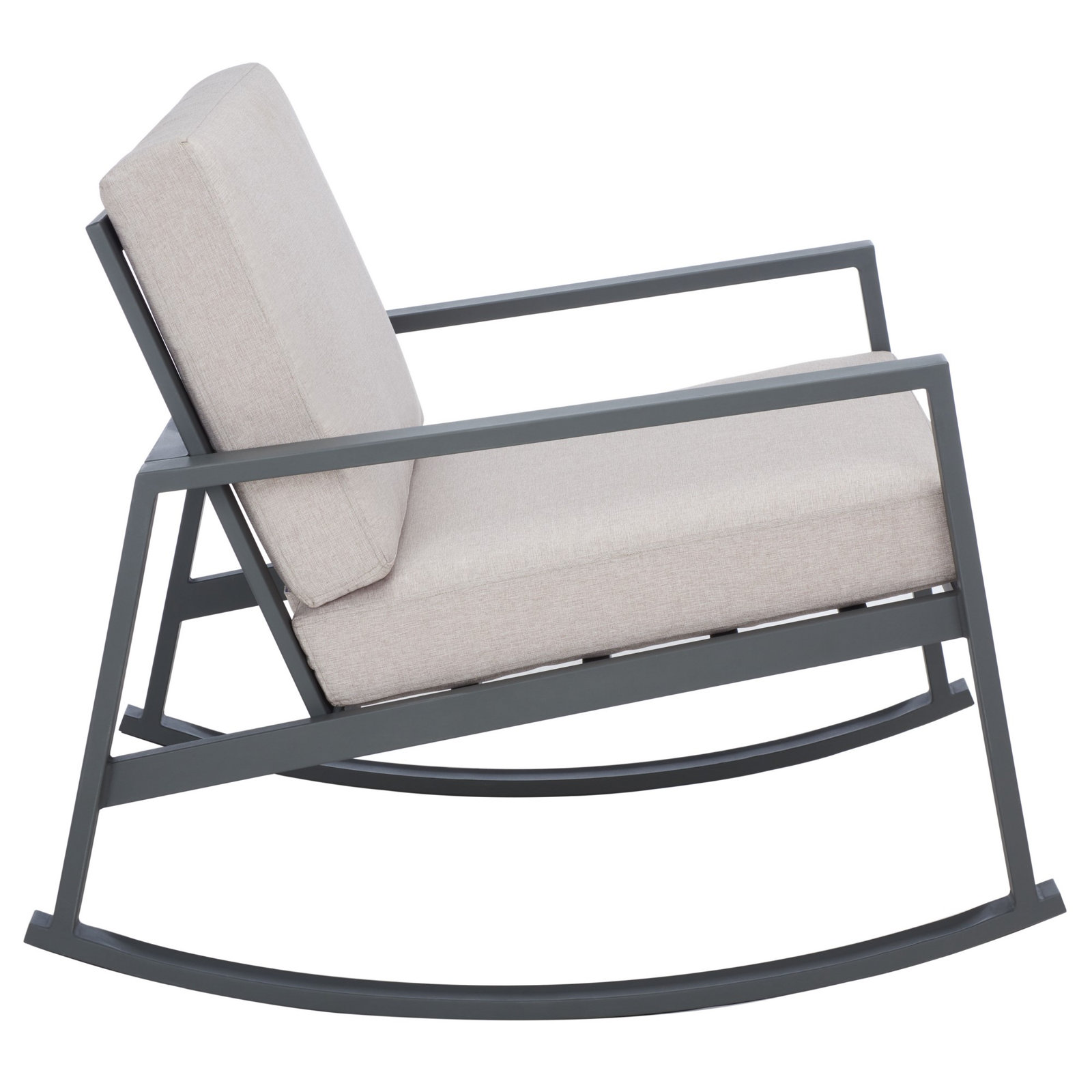 Outdoor Chair with Sunbrella® Cushions, Light Gray Performance Basketweave