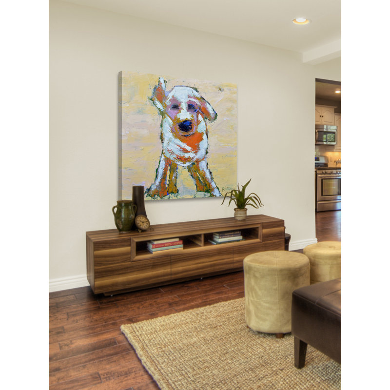 « buddy », reproduction d’art sur toile tendue, H 32 po x l 32 po x P 1,5 po