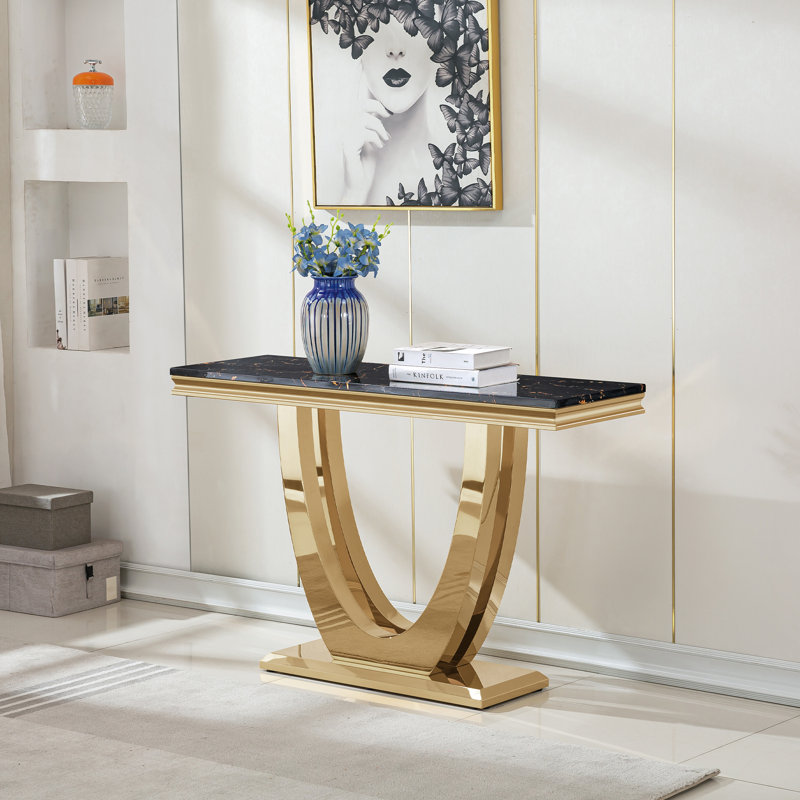 Console Bruneta 46,85, Or, Noir