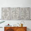 Shak Ikat II - Toile tendue avec châssis sur mesure - 3 pièces-70887418-70887422