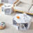 Minimalist White Patterns Hexagonal Coffee Table Set.Hexagonal MDF Coffee Table