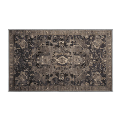 Machine Washable Gray Area Rug