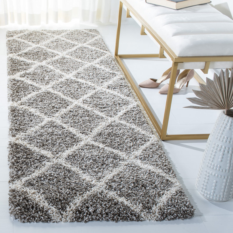 Hudson Shag Performance Geometric Rug, Runner 2'3" x 8'