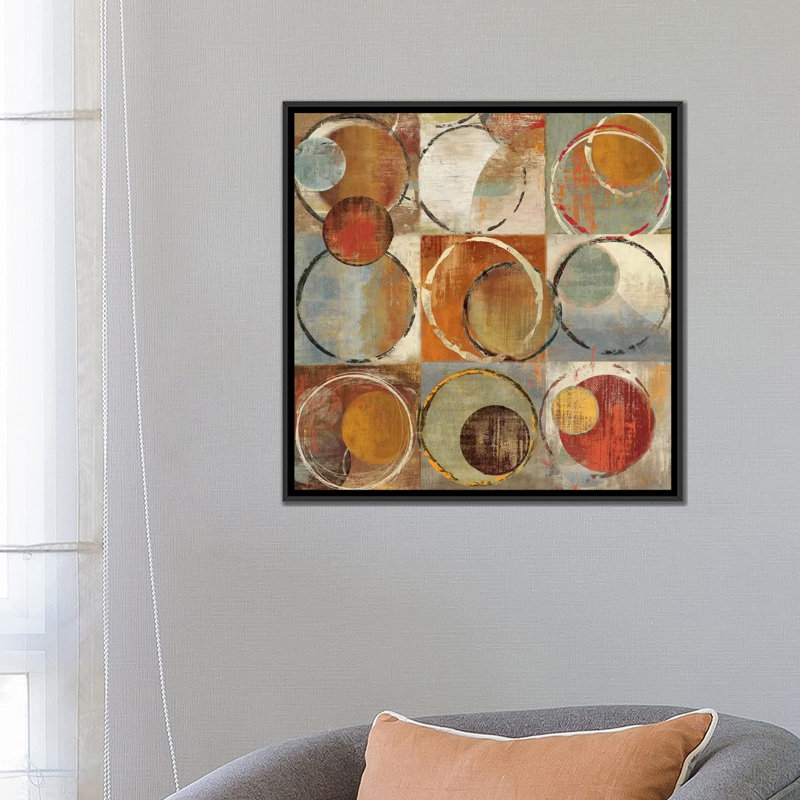 « luster iv », impression sur toile, H 18 po x l 18 po x P 1,5 po, Toile avec cadre noir, Pas de tapis