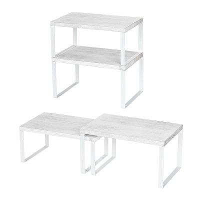 Stackable Kitchen Cabinet Organizer, Set Of 4