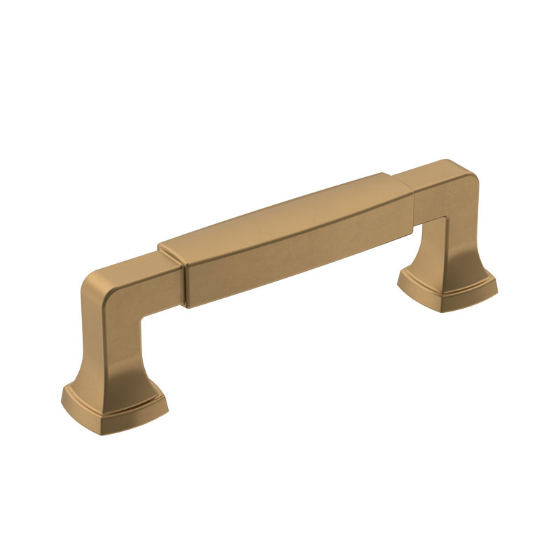 Stature 3-3/4 inch (96mm) Center-to-Center Champagne Bronze Cabinet Pull, 3 3/4", Champagne Bronze