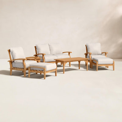 Summerton 6-Person Teak Patio Seating Group