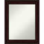 Miroir d'appoint mural en plastique brun-1820010230