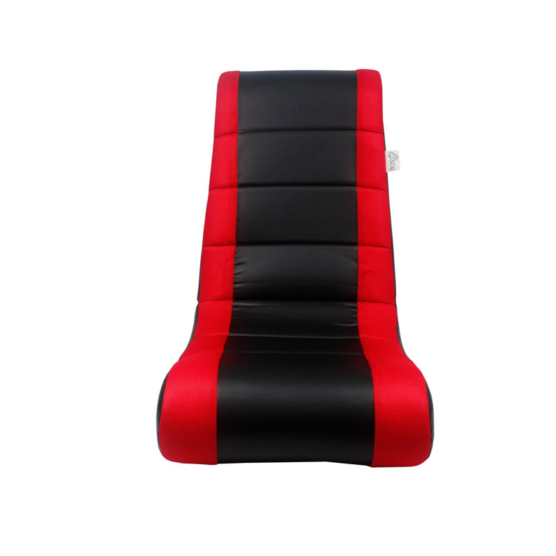 Chaise berçante pour jeux vidéo Loungie Rockme, Noir / rouge