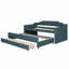 Lit plateforme en bois avec lit gigogne et 2 tiroirs-1607739893