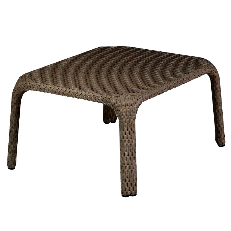 Seashell Outdoor Ottoman, Ash