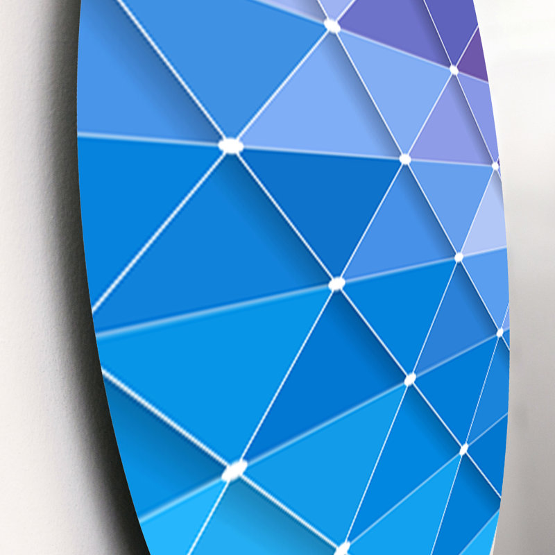 Ensemble de 3 décorations murales géométriques triangulaires