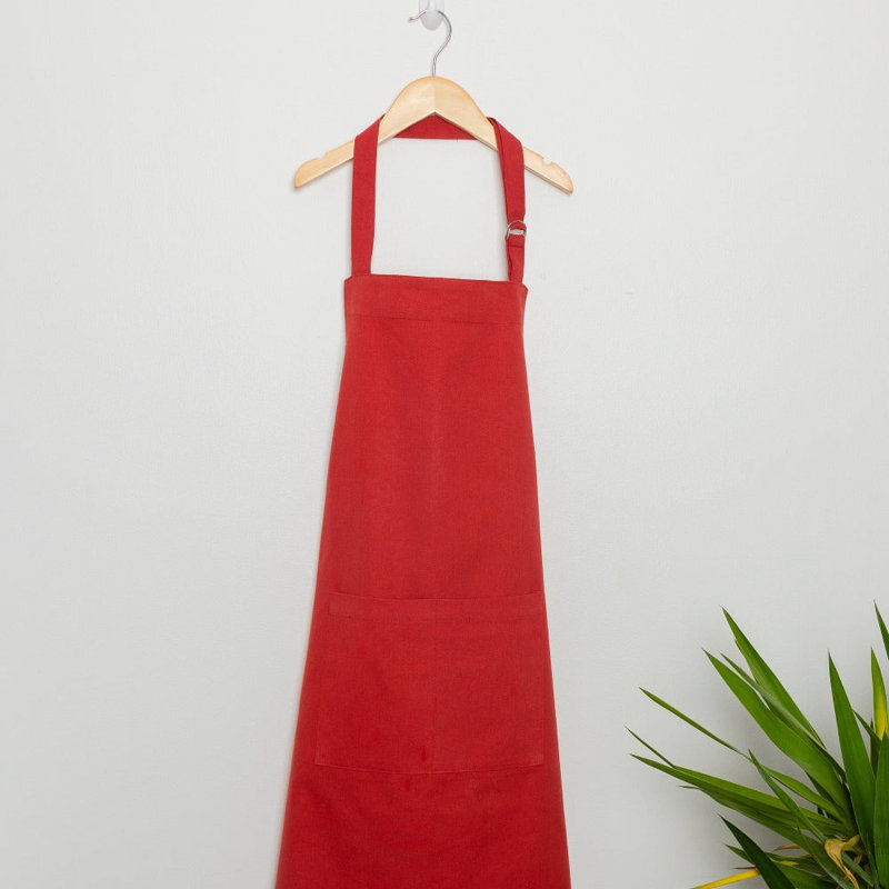 Tablier de qualité supérieure avec ceinture ceinturée, Rouge