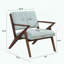 Chaise d'appoint Mid-Century moderne avec coussins moelleux