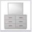 Mobilier de chambre transitionnel en miroir