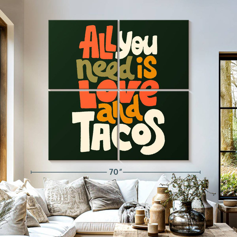 Tergel Love And Tacos, 57" H x 57" W
