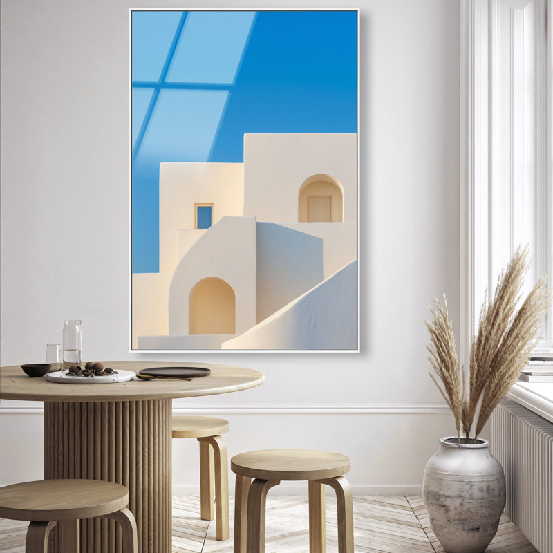 Island Minimalism Print by Oliver Gal, 37"H x 25"W, White Floater Frame