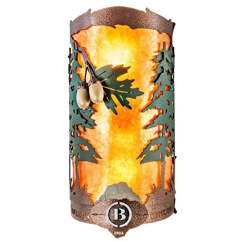 Rustic Lodge Flush Mounted Sconce