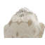 Ensemble de deux chaises d'appoint en tissu capitonné blanc