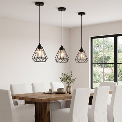 Caldervale 1 - Light Black Caged Pendant