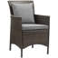 Chaise de salle à manger en rotin et osier Bocabec par Havenside Home-995273794-995238423