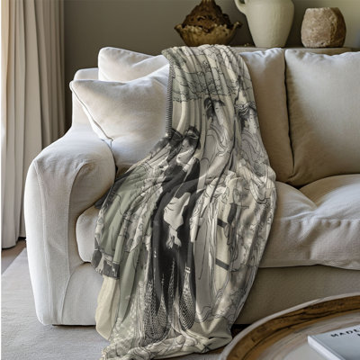 Antique Japanese - 1 Piece Premium Blanket